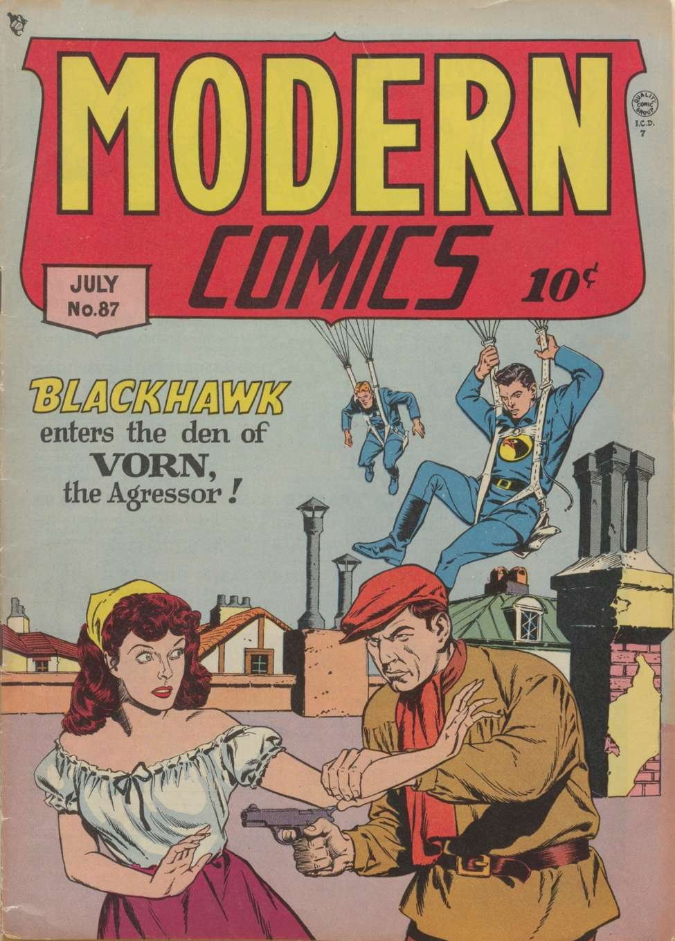 Comic Book Cover For Modern Comics 87