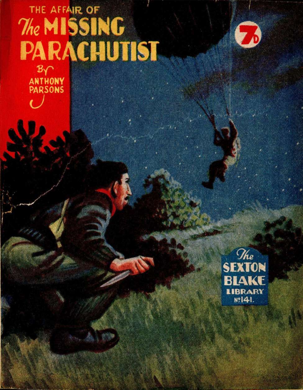 Book Cover For Sexton Blake Library S3 141 - The Affair of the Missing Parachutist