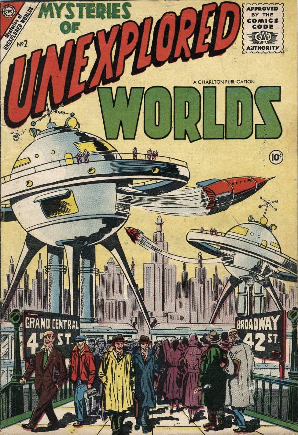 Comic Book Cover For Mysteries of Unexplored Worlds 2