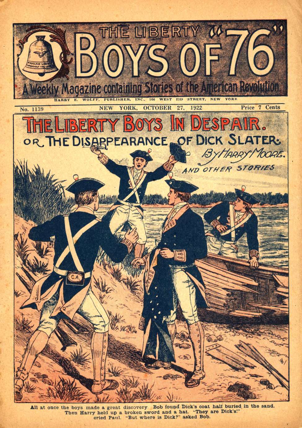 Book Cover For The Liberty Boys of 76 1139 - The Liberty Boys in Despair