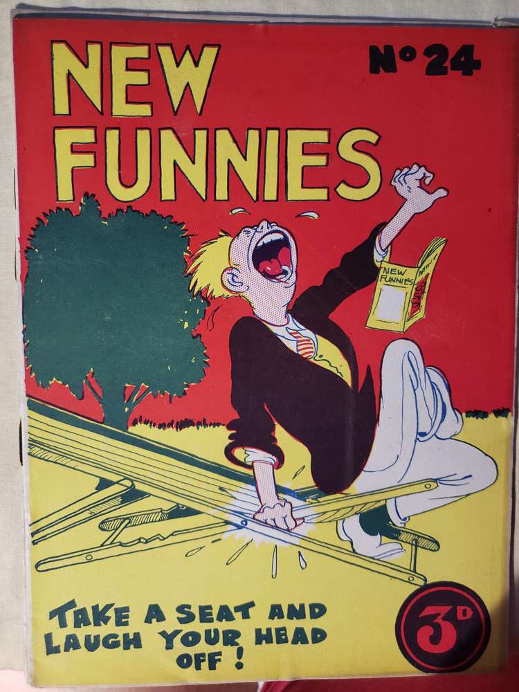Book Cover For New Funnies 24