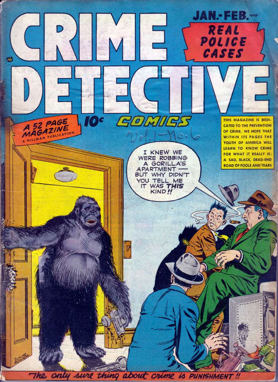 Comic Book Cover For Crime Detective Comics v1 6
