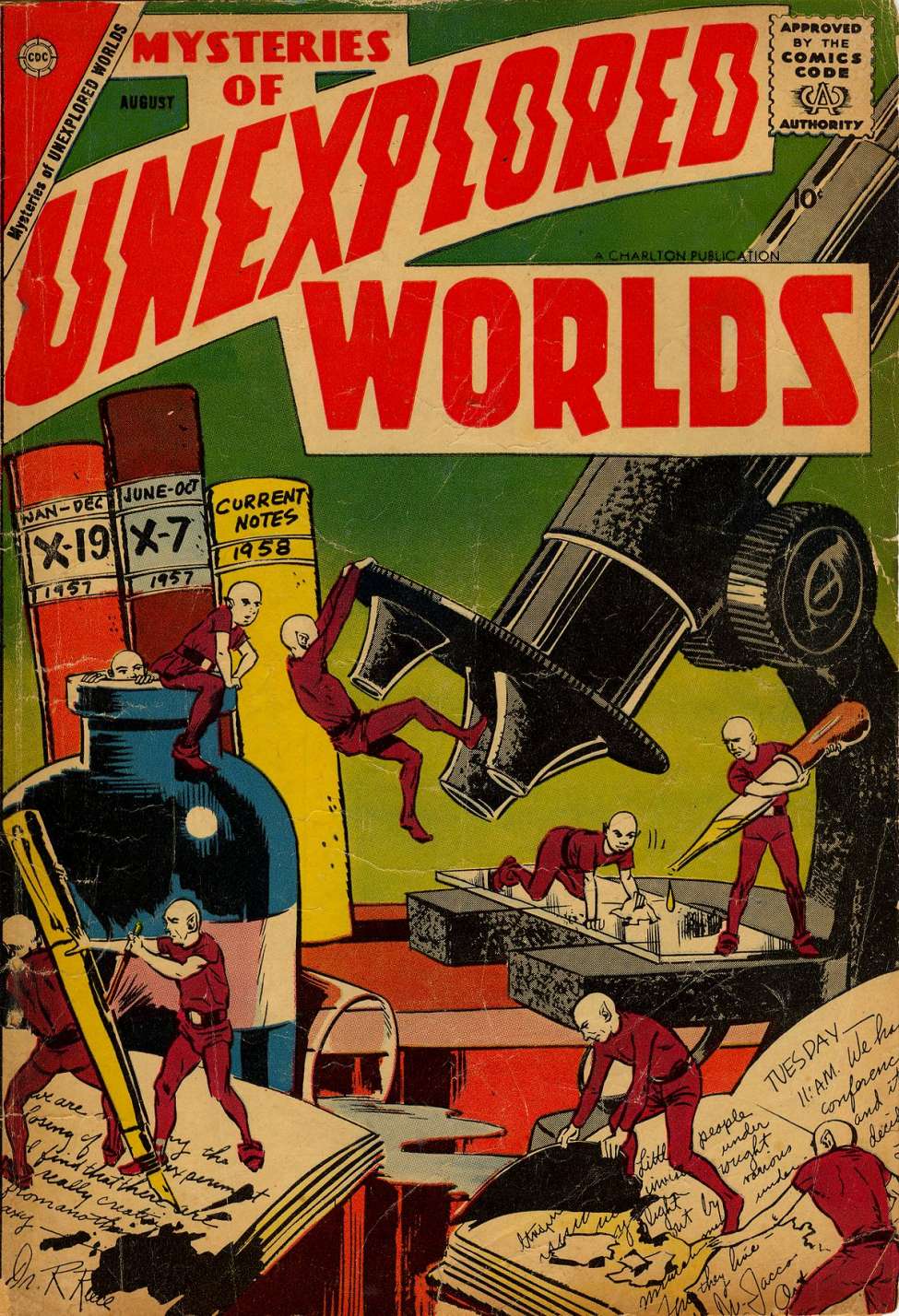 Comic Book Cover For Mysteries of Unexplored Worlds 9
