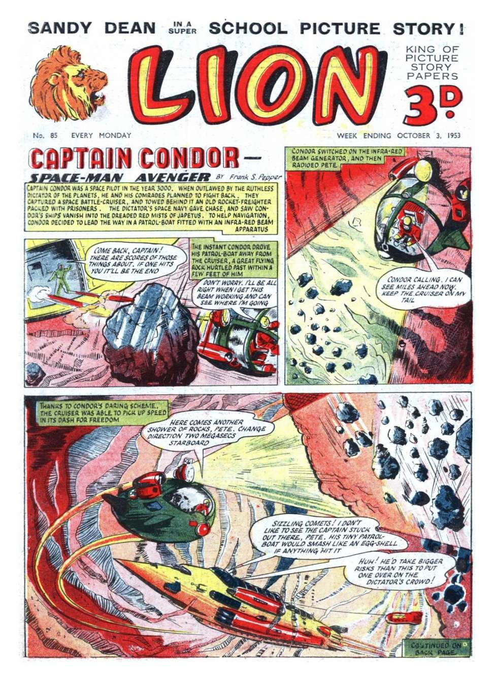 Comic Book Cover For Lion 85