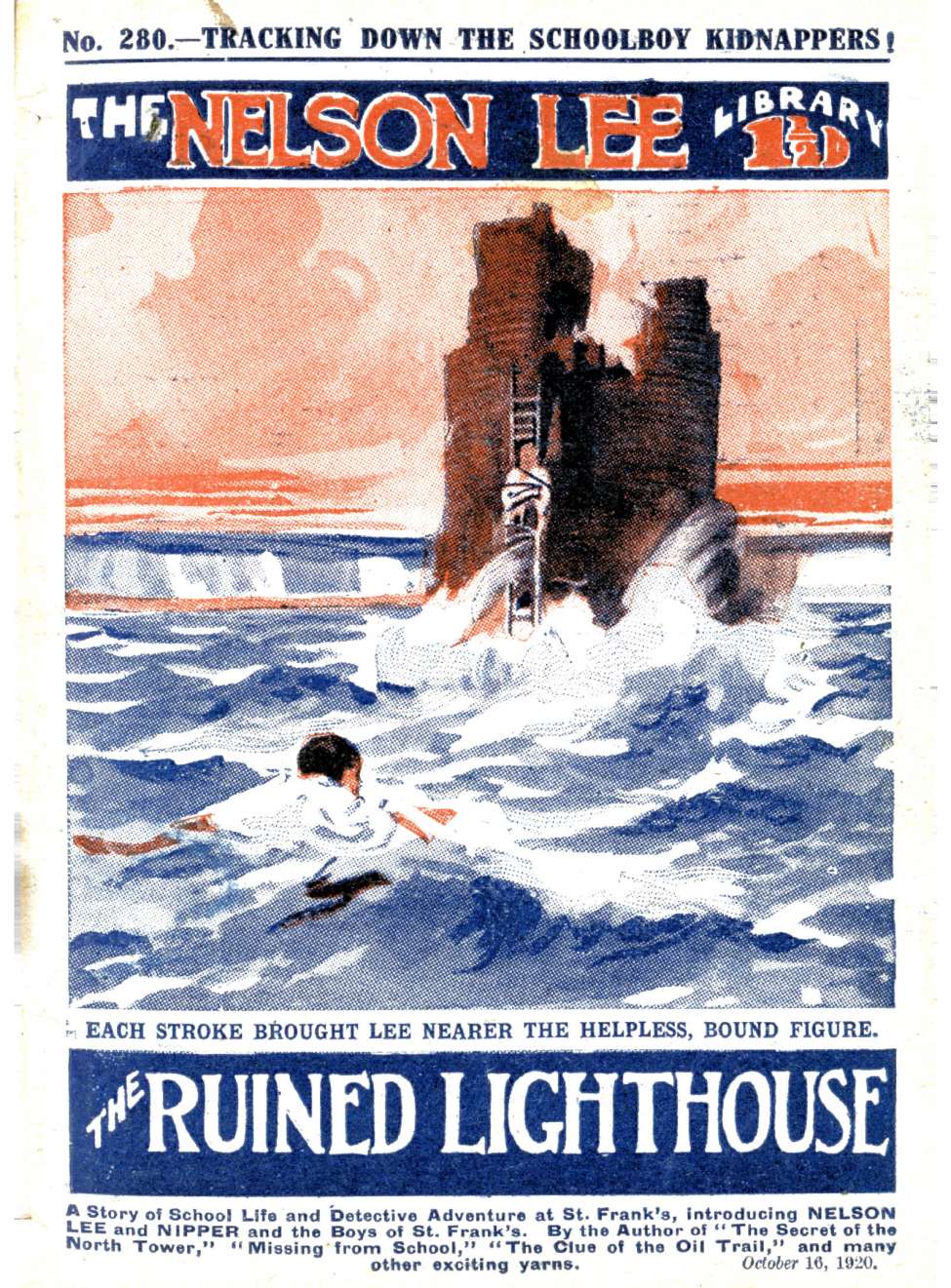 Book Cover For Nelson Lee Library s1 280 - The Ruined Lighthouse