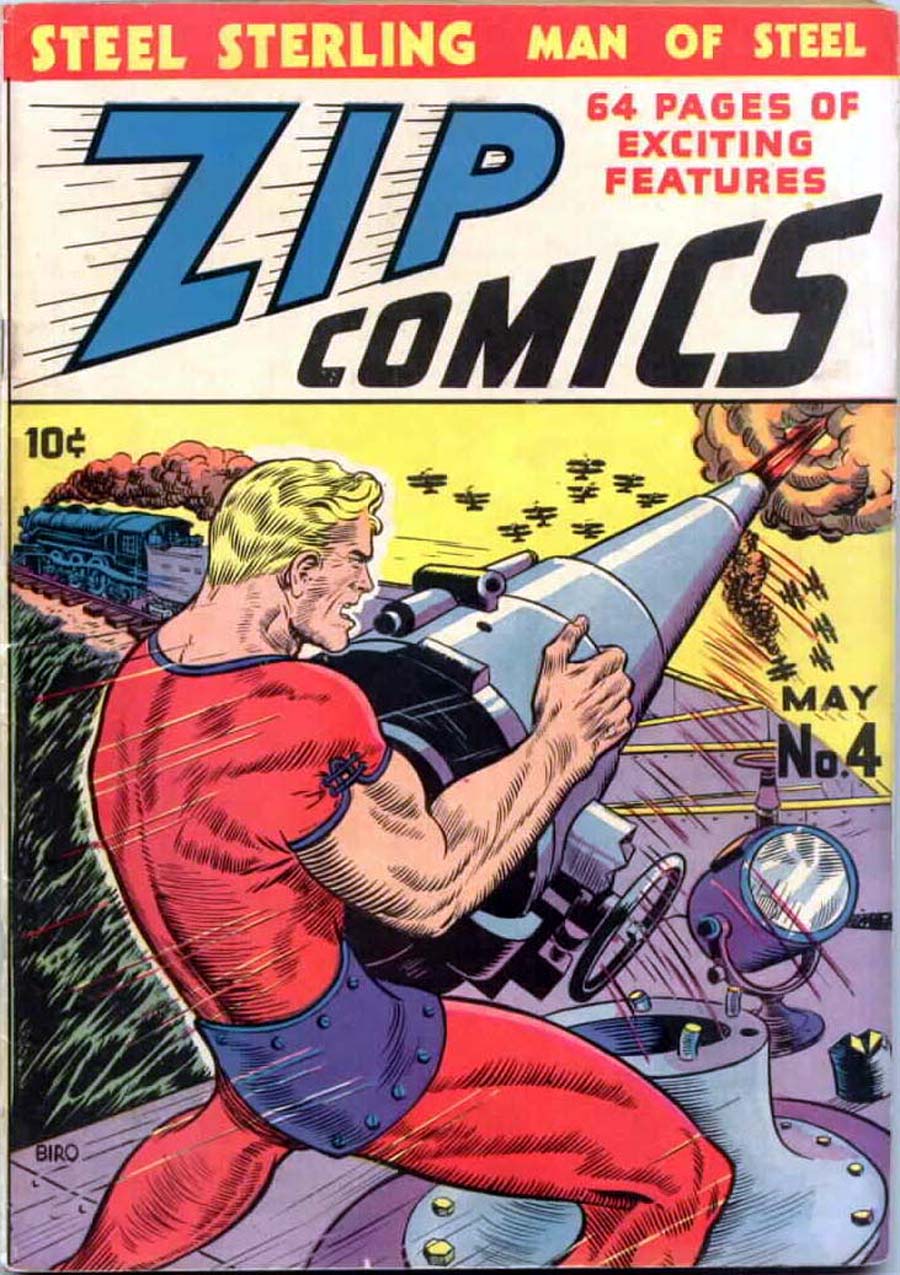 Comic Book Cover For Zip Comics 4