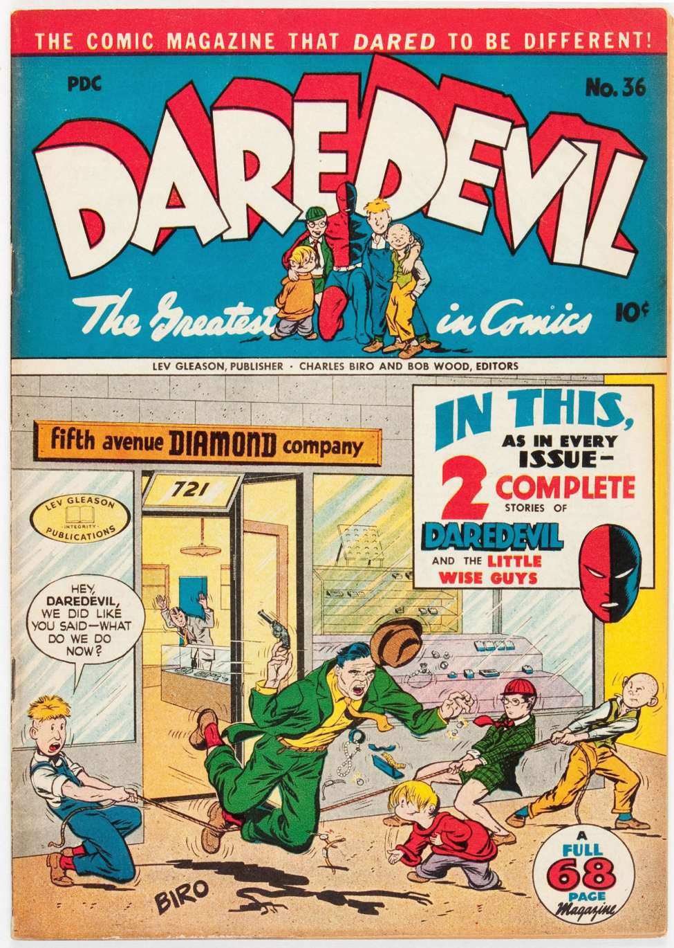 Comic Book Cover For Daredevil Comics 36