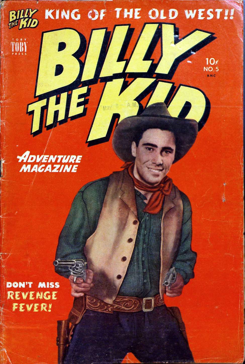 Comic Book Cover For Billy the Kid Adventure Magazine 5