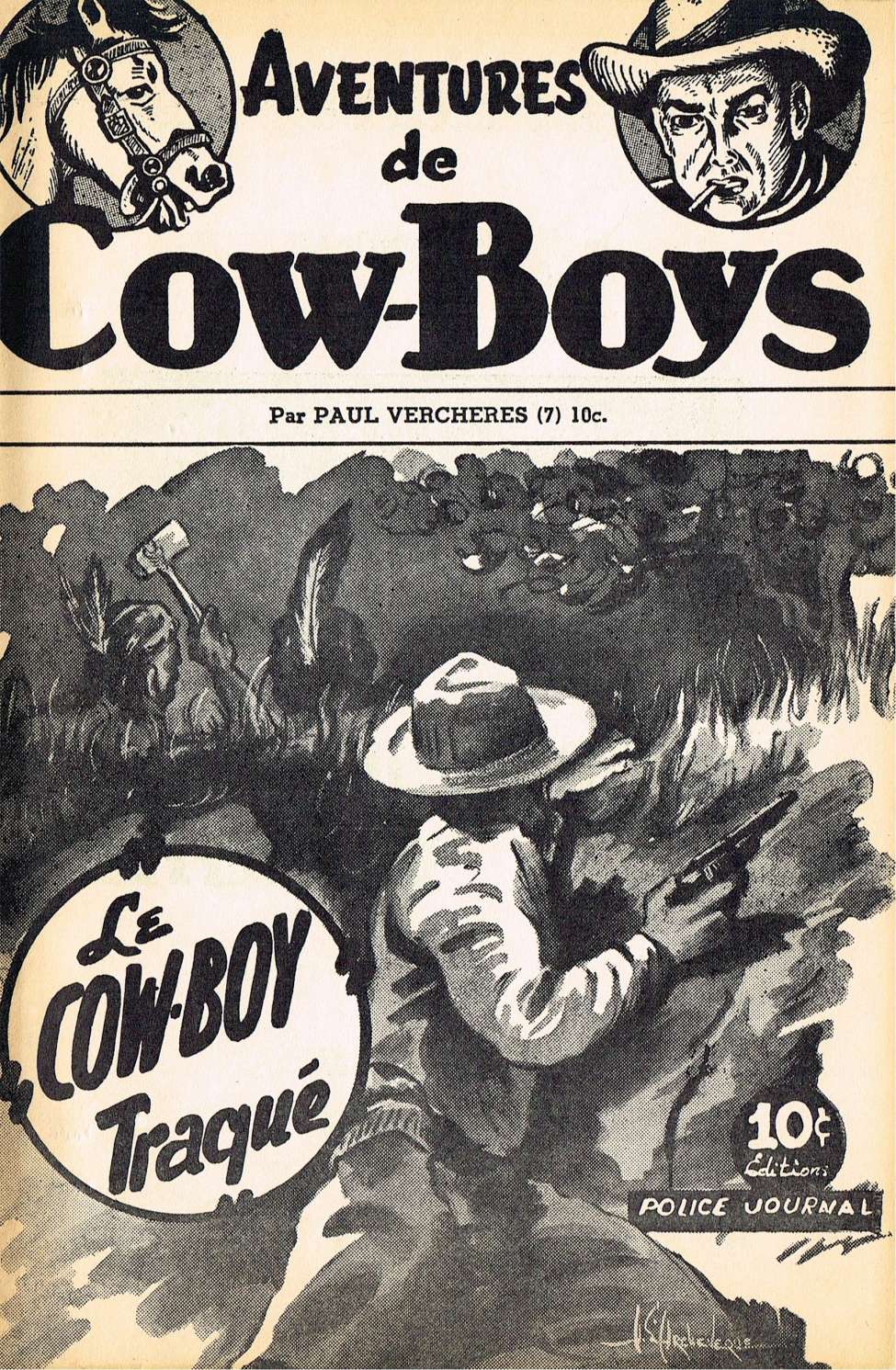 Comic Book Cover For Aventures de Cow-Boys 7 - Le cow-boy traqué