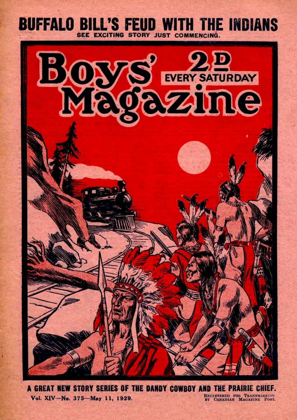 Book Cover For Boys' Magazine 375