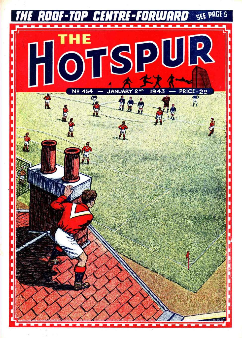 Comic Book Cover For The Hotspur 454