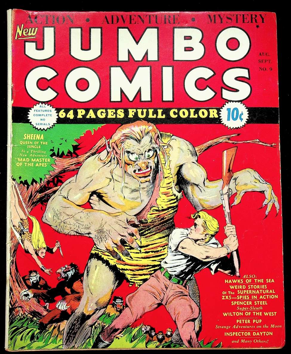 Comic Book Cover For Jumbo Comics 9 - Version 1