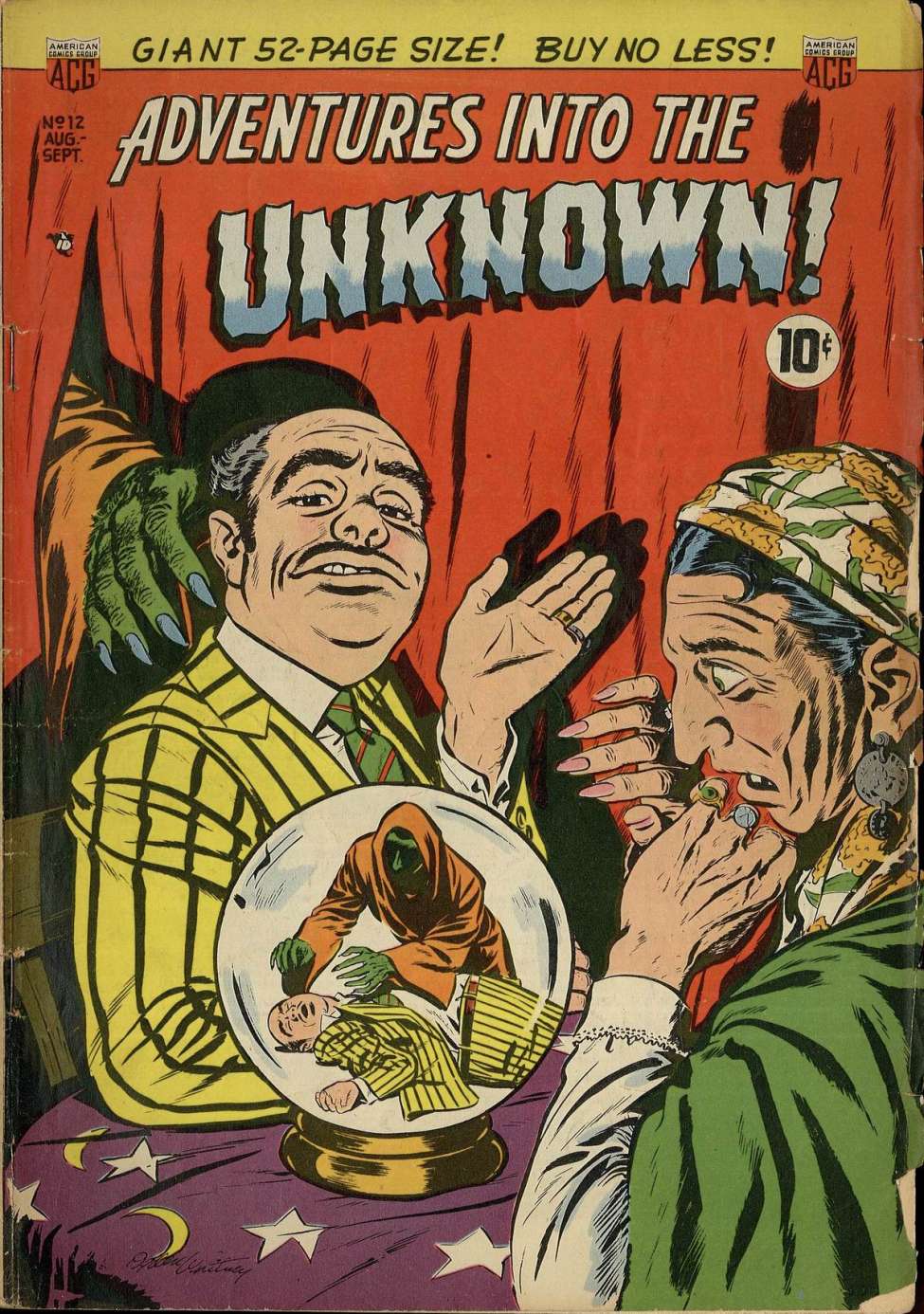 Comic Book Cover For Adventures into the Unknown 12