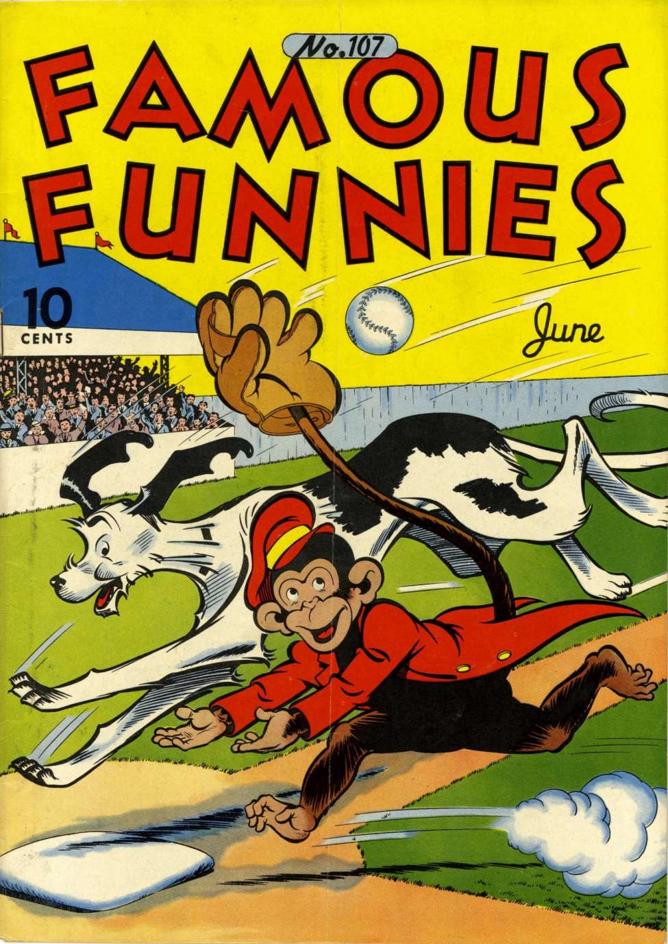 Book Cover For Famous Funnies 107