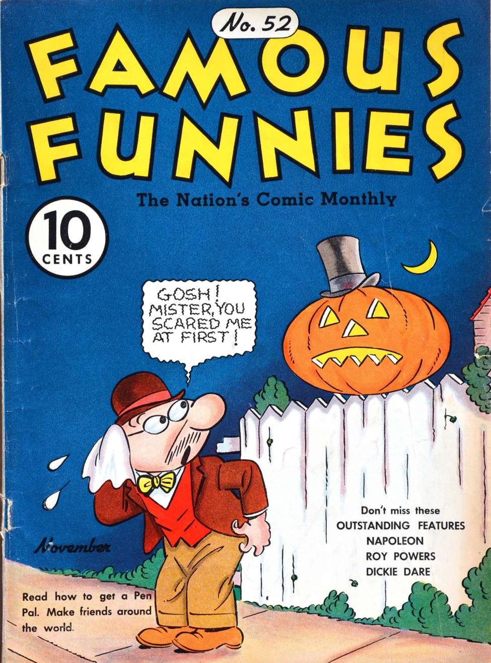 Comic Book Cover For Famous Funnies 52 - Version 1