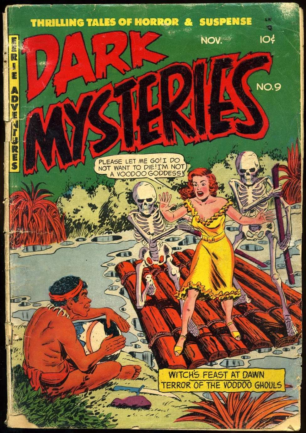 Comic Book Cover For Dark Mysteries 9
