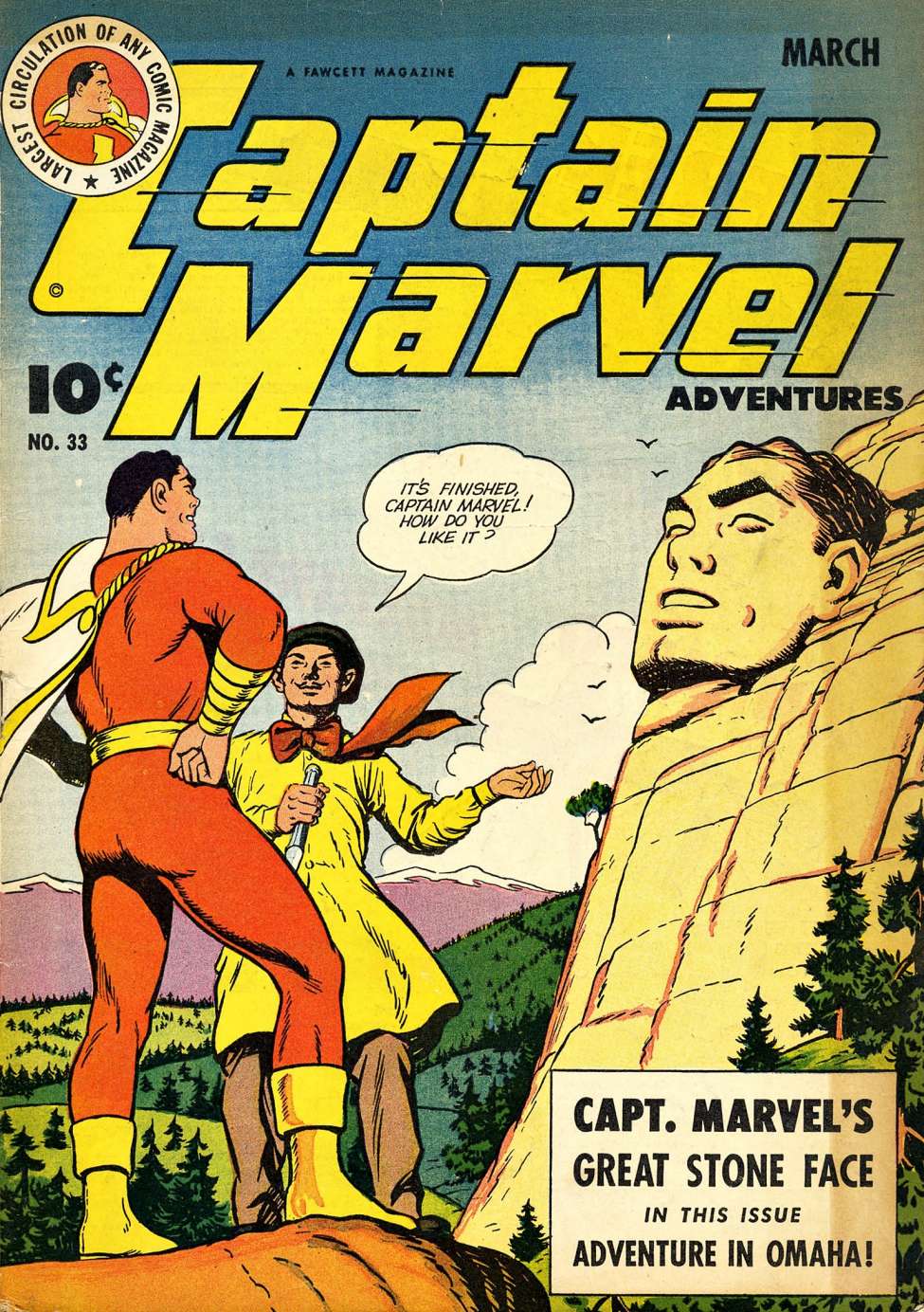 Comic Book Cover For Captain Marvel Adventures 33