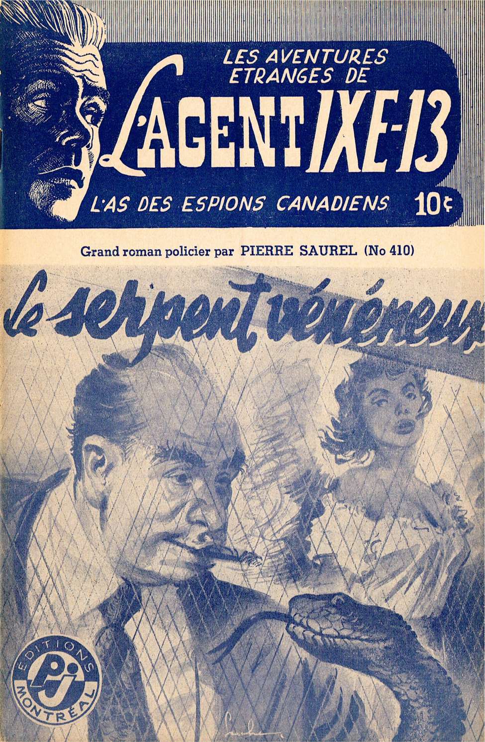 Book Cover For L'Agent IXE-13 v2 410 - Le serpent vénéneux