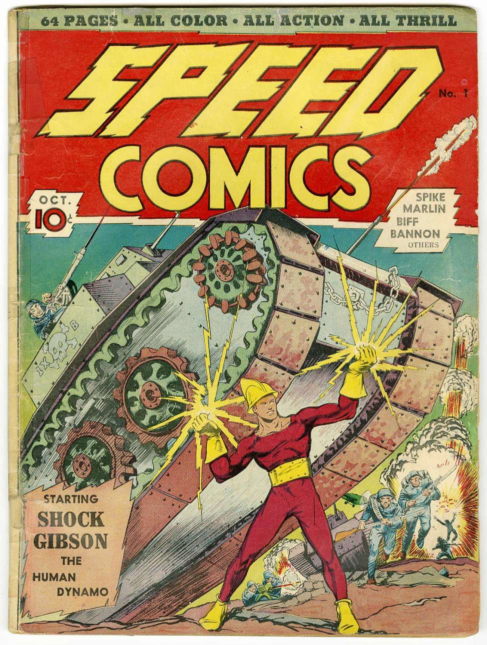 Comic Book Cover For Speed Comics 1