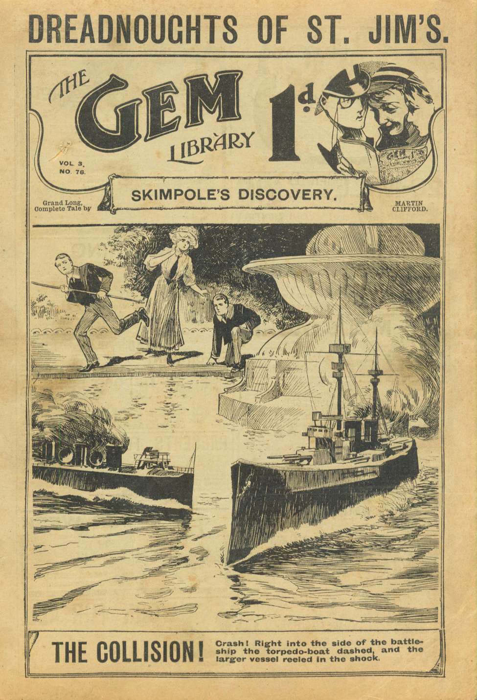 Comic Book Cover For The Gem v2 76 - Skimpole’s Discovery