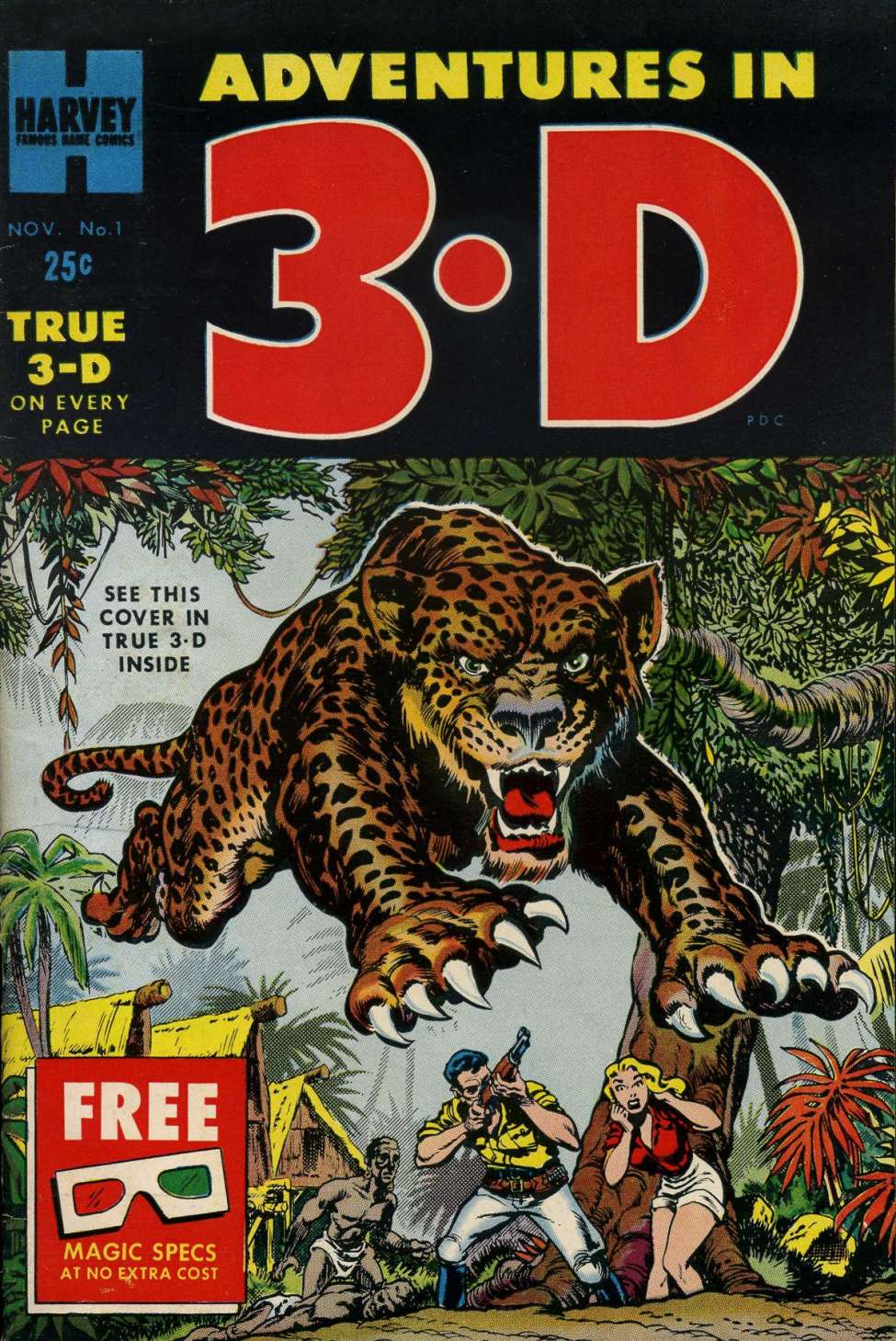 Comic Book Cover For Adventures in 3-D 1