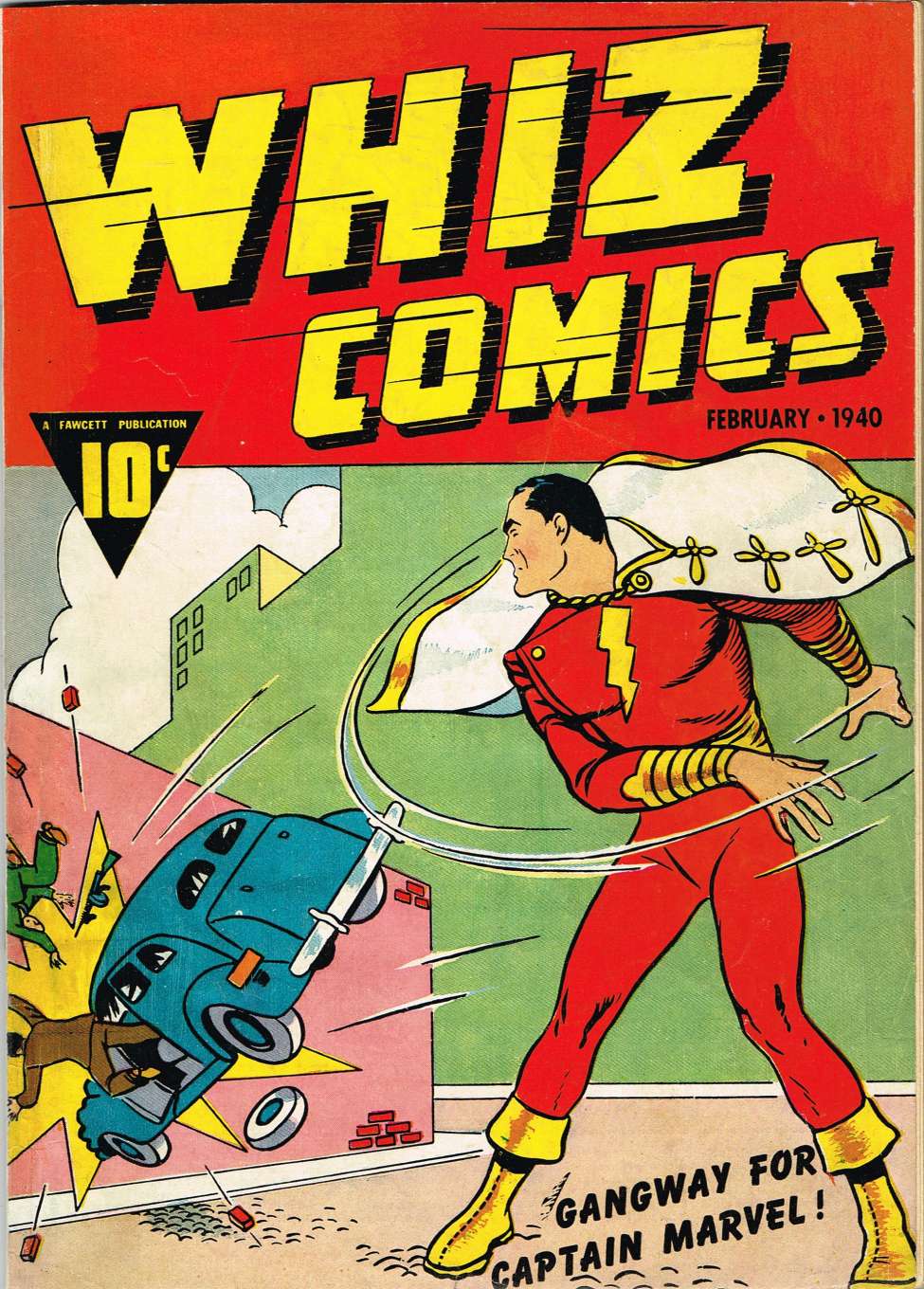 Comic Book Cover For Whiz Comics 2