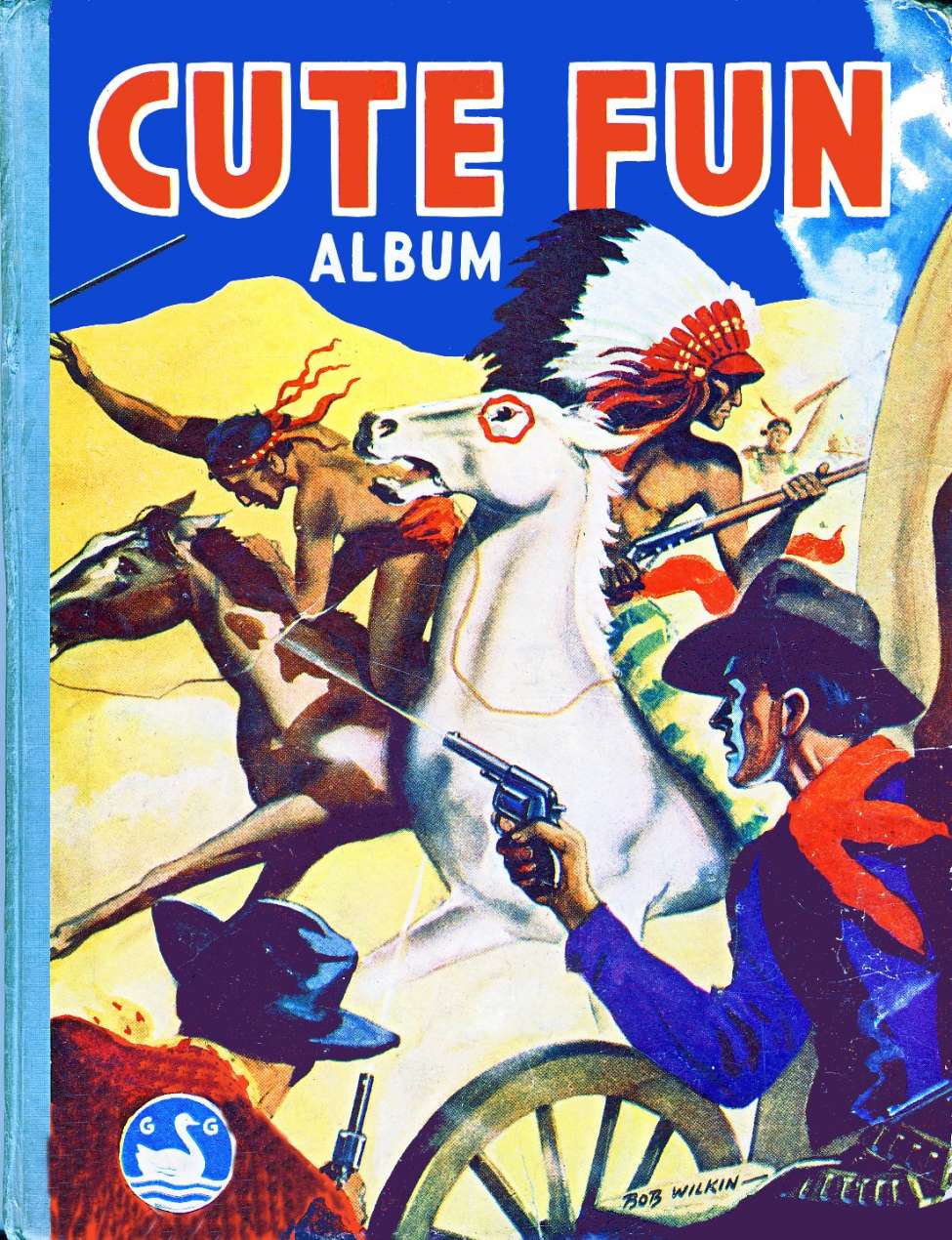 Comic Book Cover For Cute Fun Album 1953 strips only