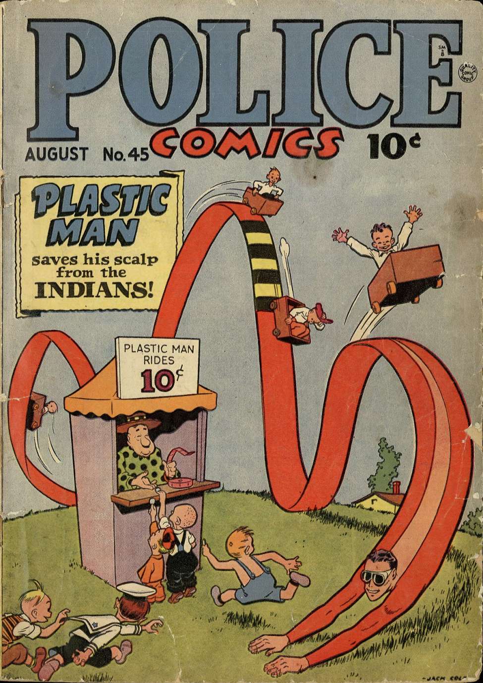 Comic Book Cover For Police Comics 45