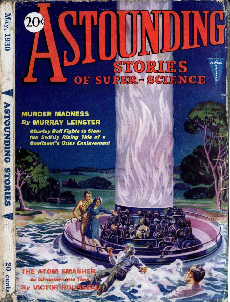 Comic Book Cover For Astounding Serial - Murder Madness - M Leinster