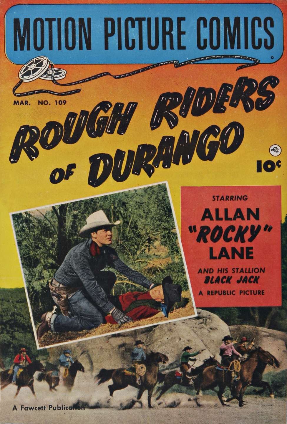 Book Cover For Motion Picture Comics 109 Rough Riders of Durango (alt)