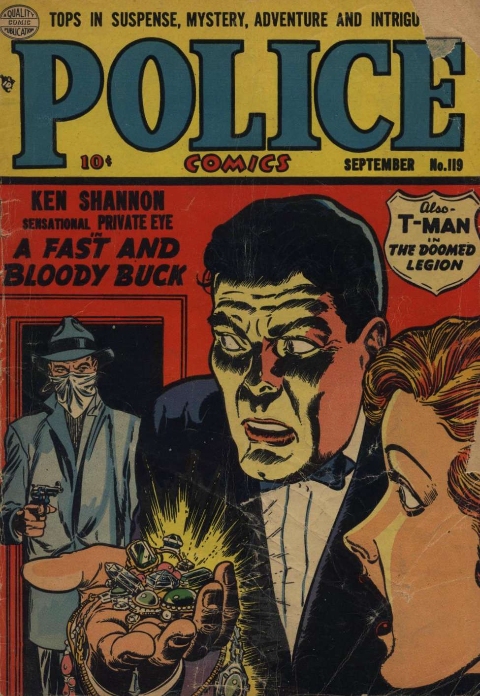 Comic Book Cover For Police Comics 119