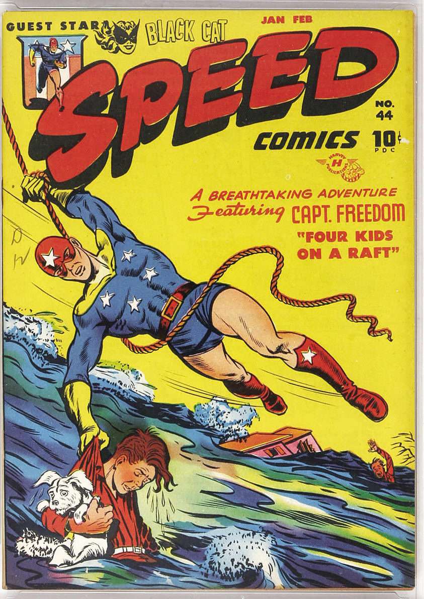 Comic Book Cover For Speed Comics 44