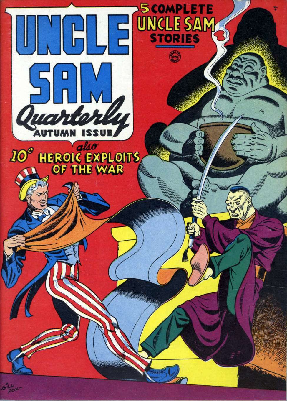 Comic Book Cover For Uncle Sam Quarterly 4