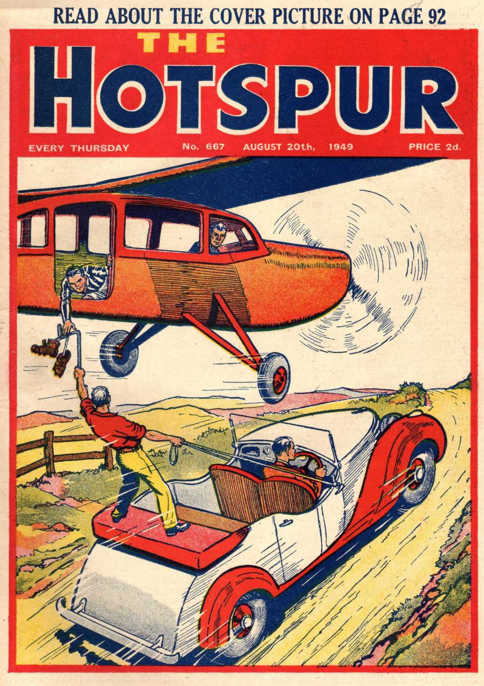 Comic Book Cover For The Hotspur 667