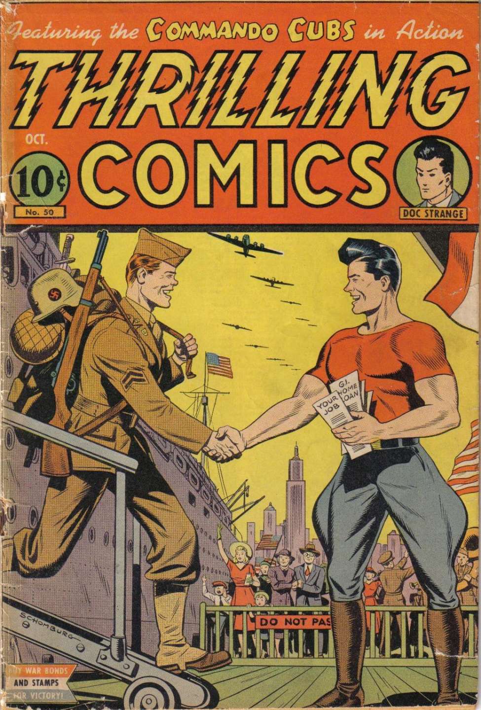 Book Cover For Thrilling Comics 50