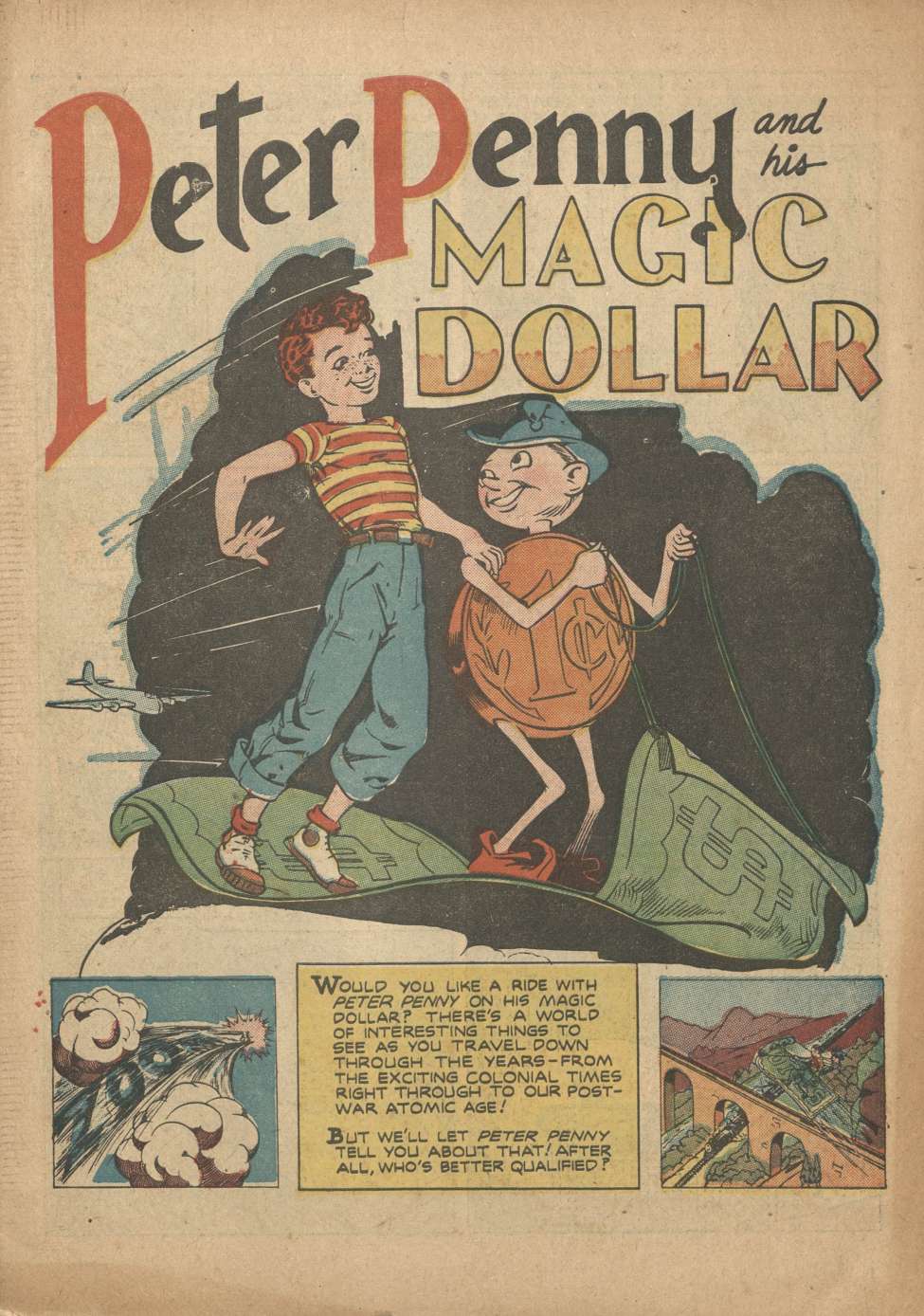 Book Cover For Peter Penny and His Magic Dollar - American Bankers Association