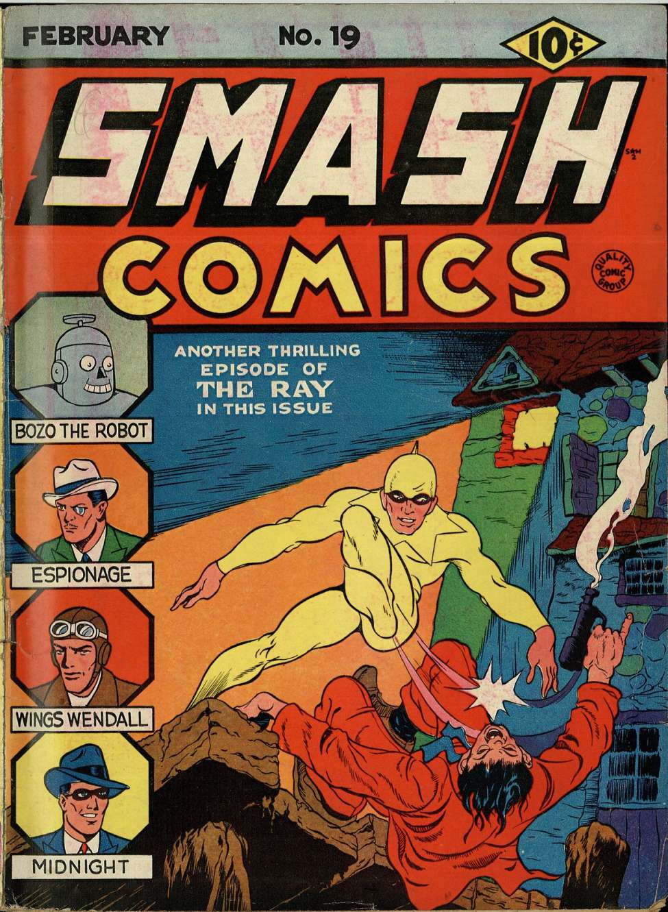 Comic Book Cover For Smash Comics 19