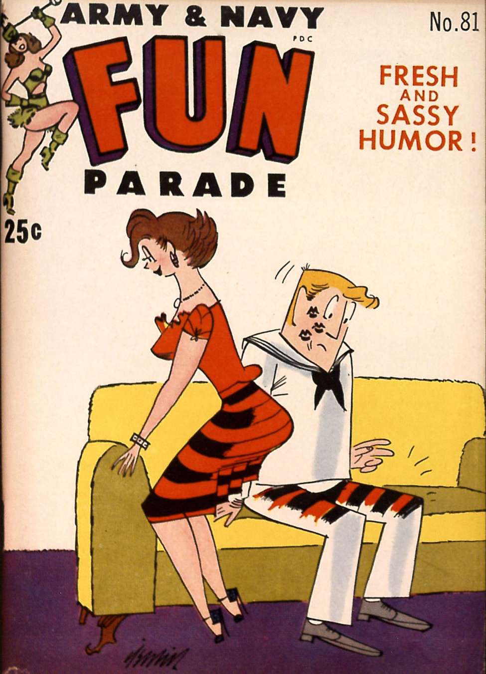 Comic Book Cover For Army & Navy Fun Parade 81