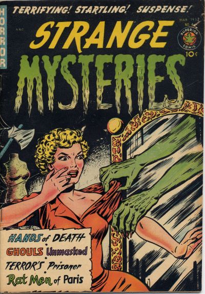 Comic Book Cover For Strange Mysteries 4