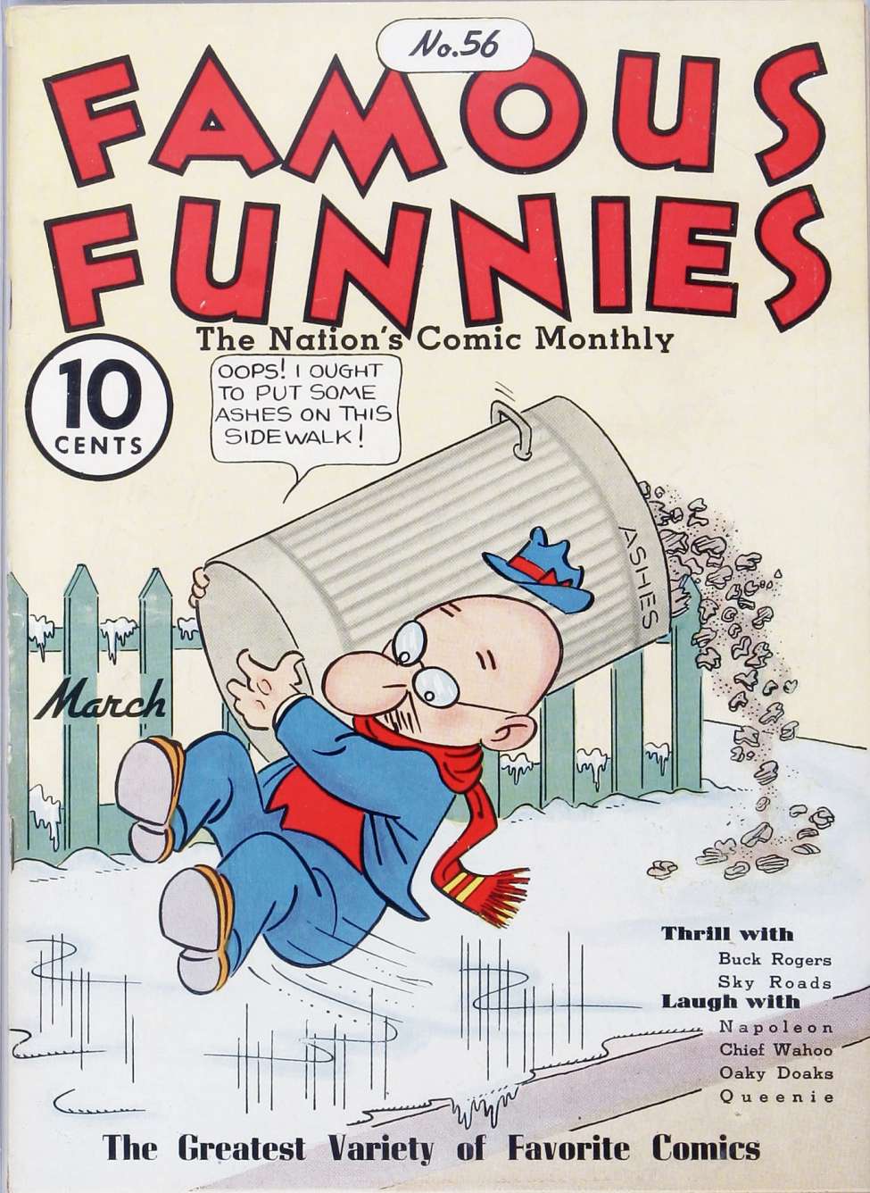 Comic Book Cover For Famous Funnies 56