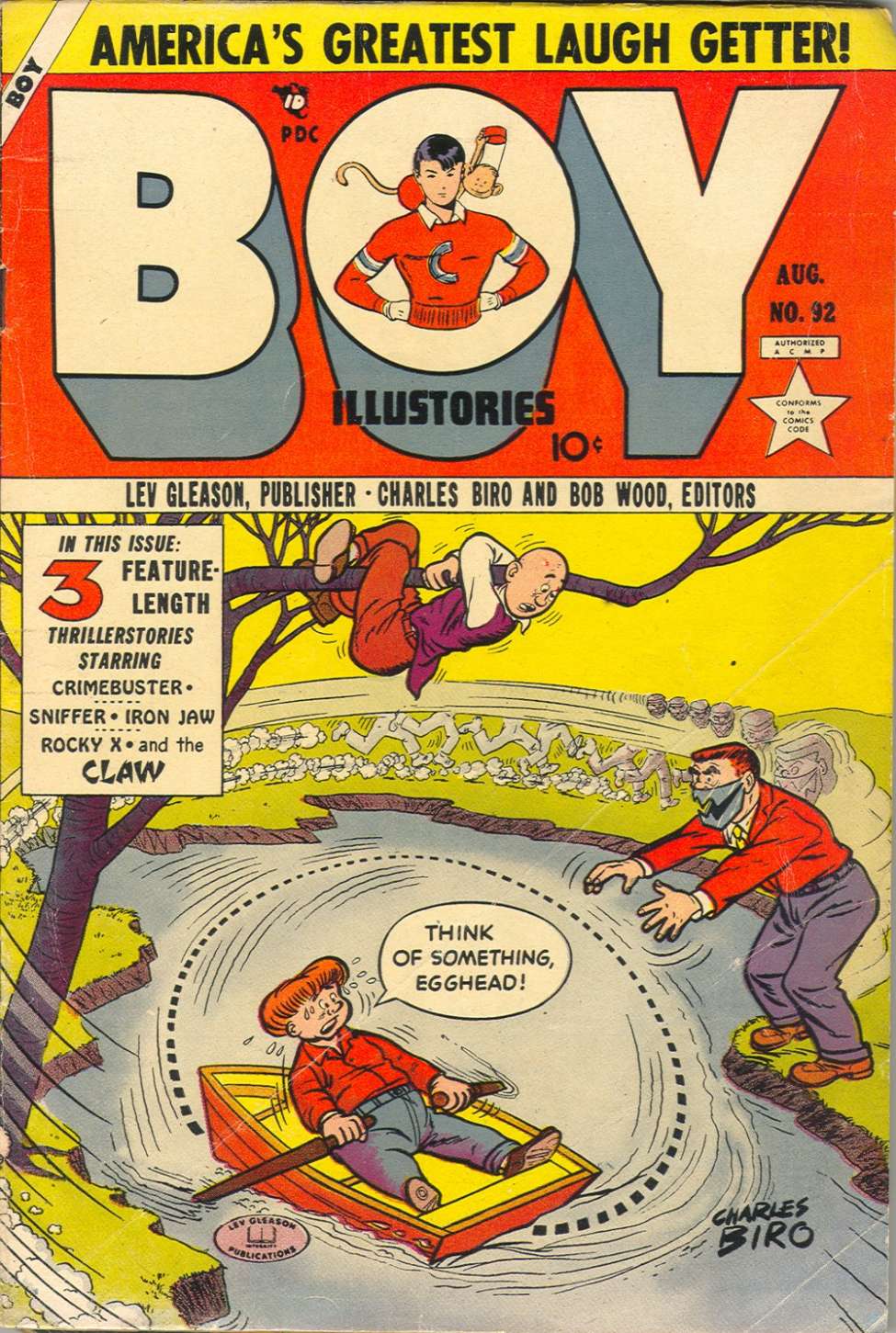 Comic Book Cover For Boy Comics 92