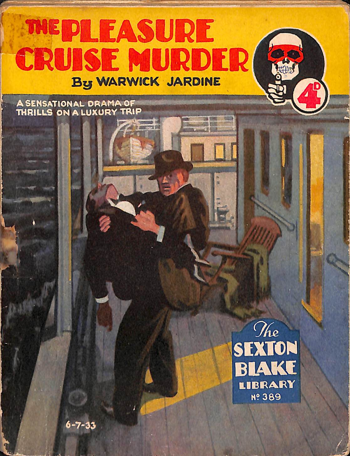 Book Cover For Sexton Blake Library S2 389 - The Pleasure Cruise Murder