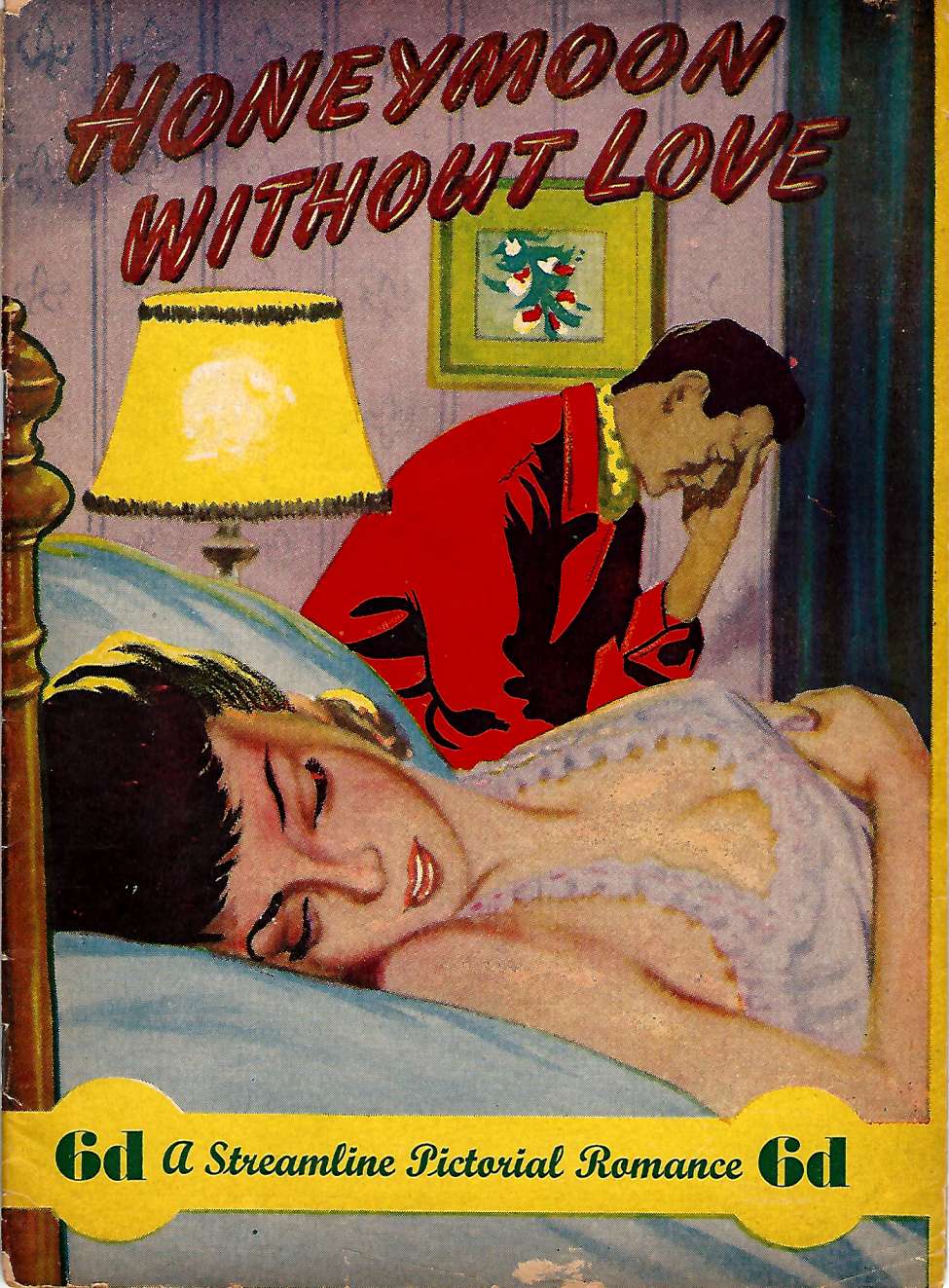 Comic Book Cover For Honeymoon Without Love