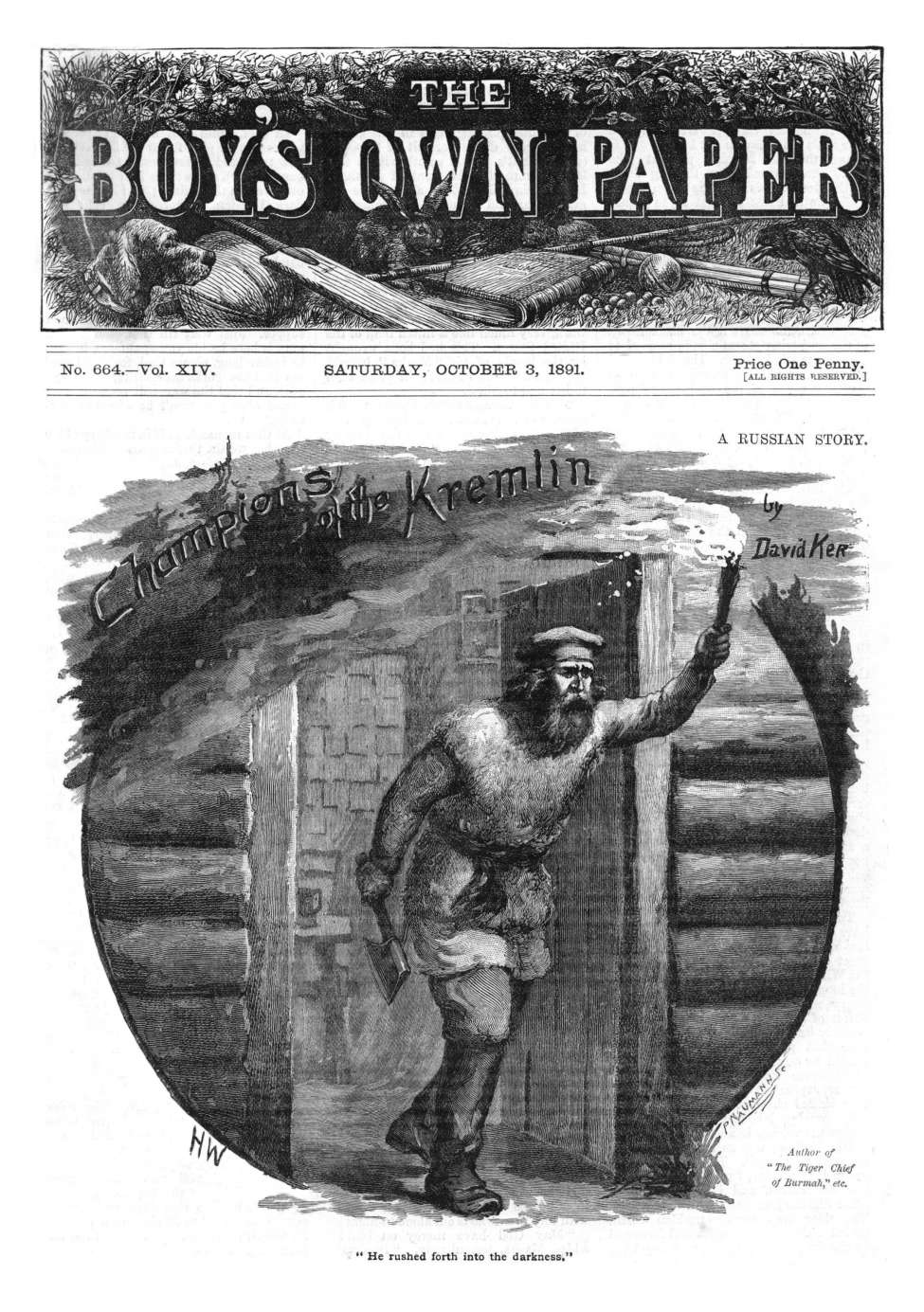 Comic Book Cover For The Boy's Own Paper v14 664