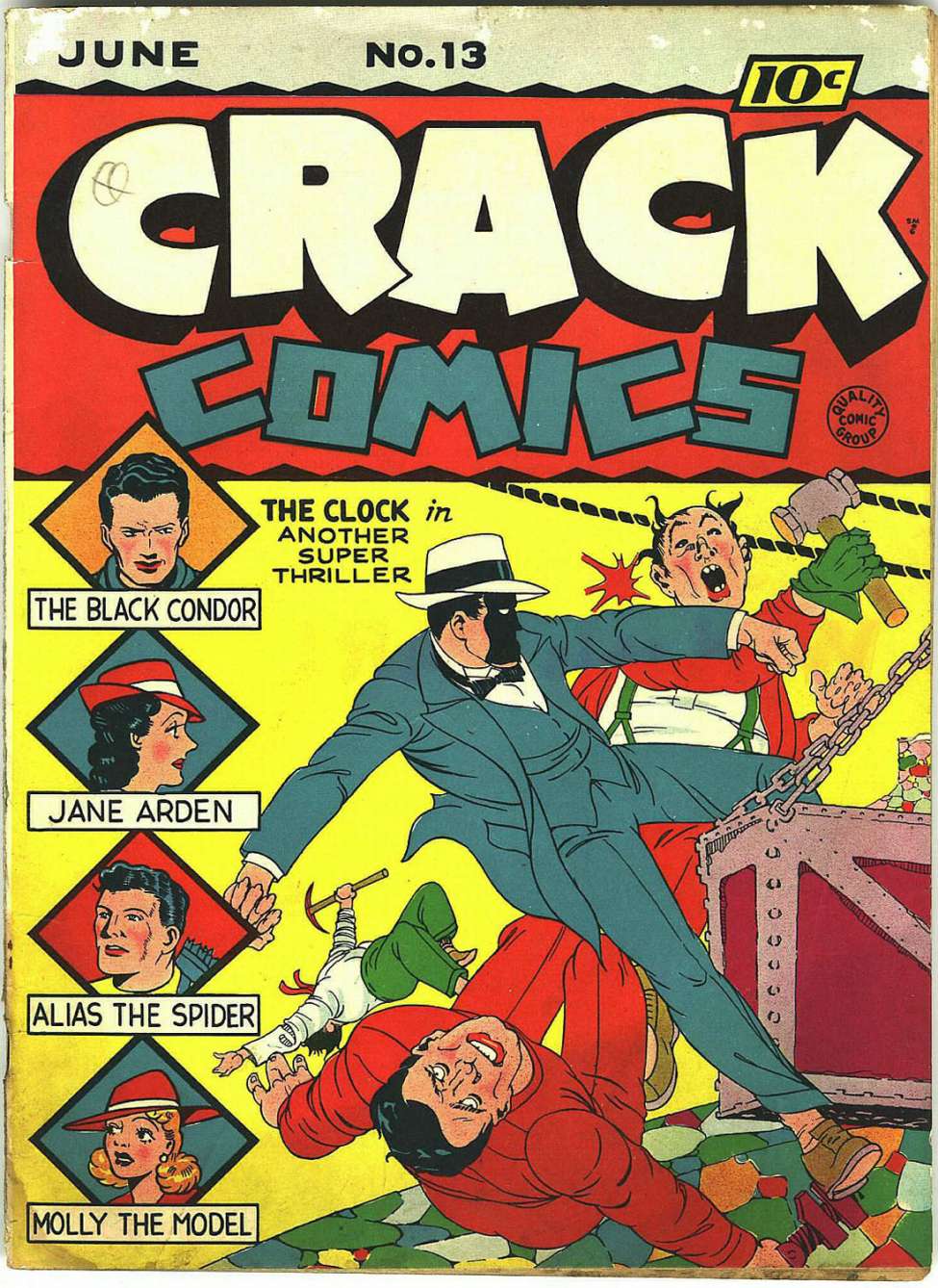 Comic Book Cover For Crack Comics 13 (paper/4fiche)