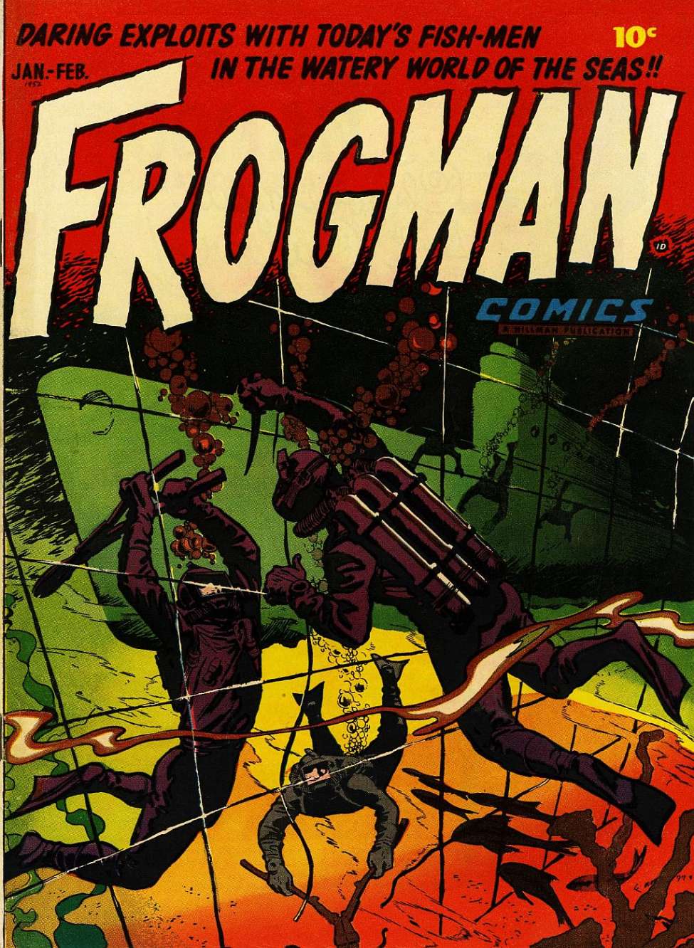 Comic Book Cover For Frogman Comics 1