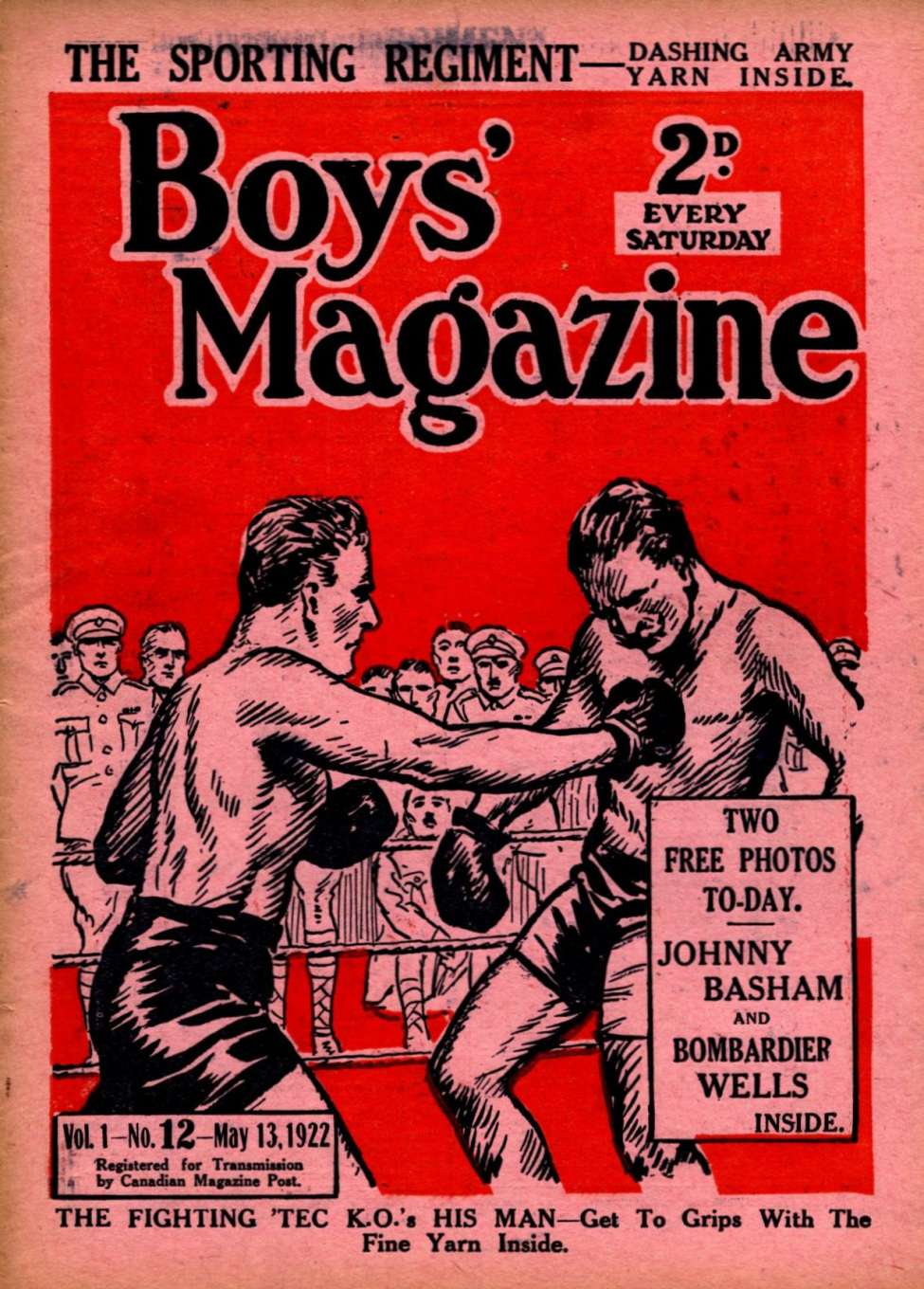 Book Cover For Boys' Magazine 12