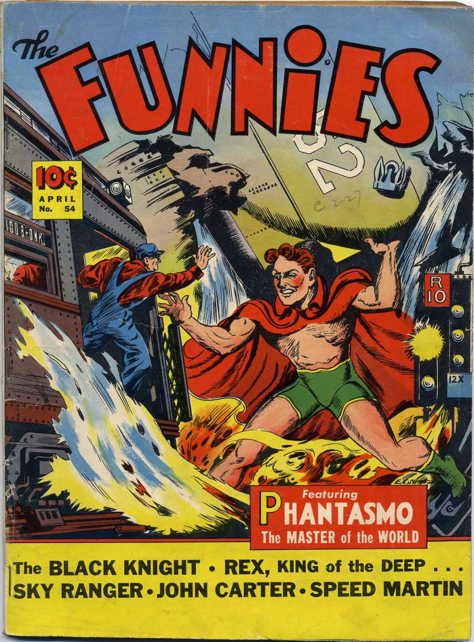 Comic Book Cover For The Funnies 54