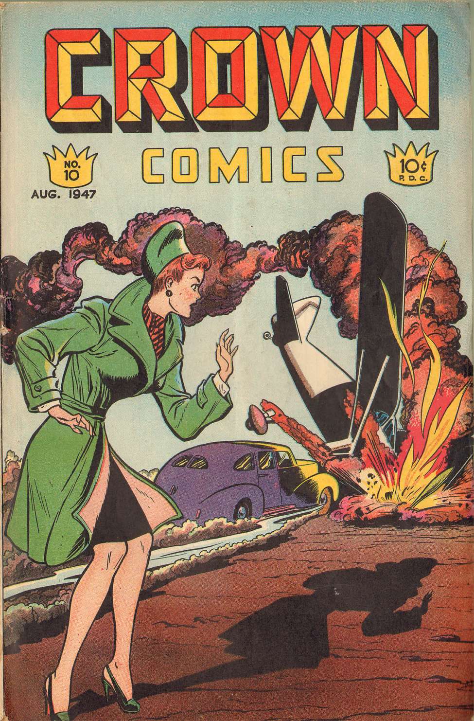 Comic Book Cover For Crown Comics 10 - Version 1