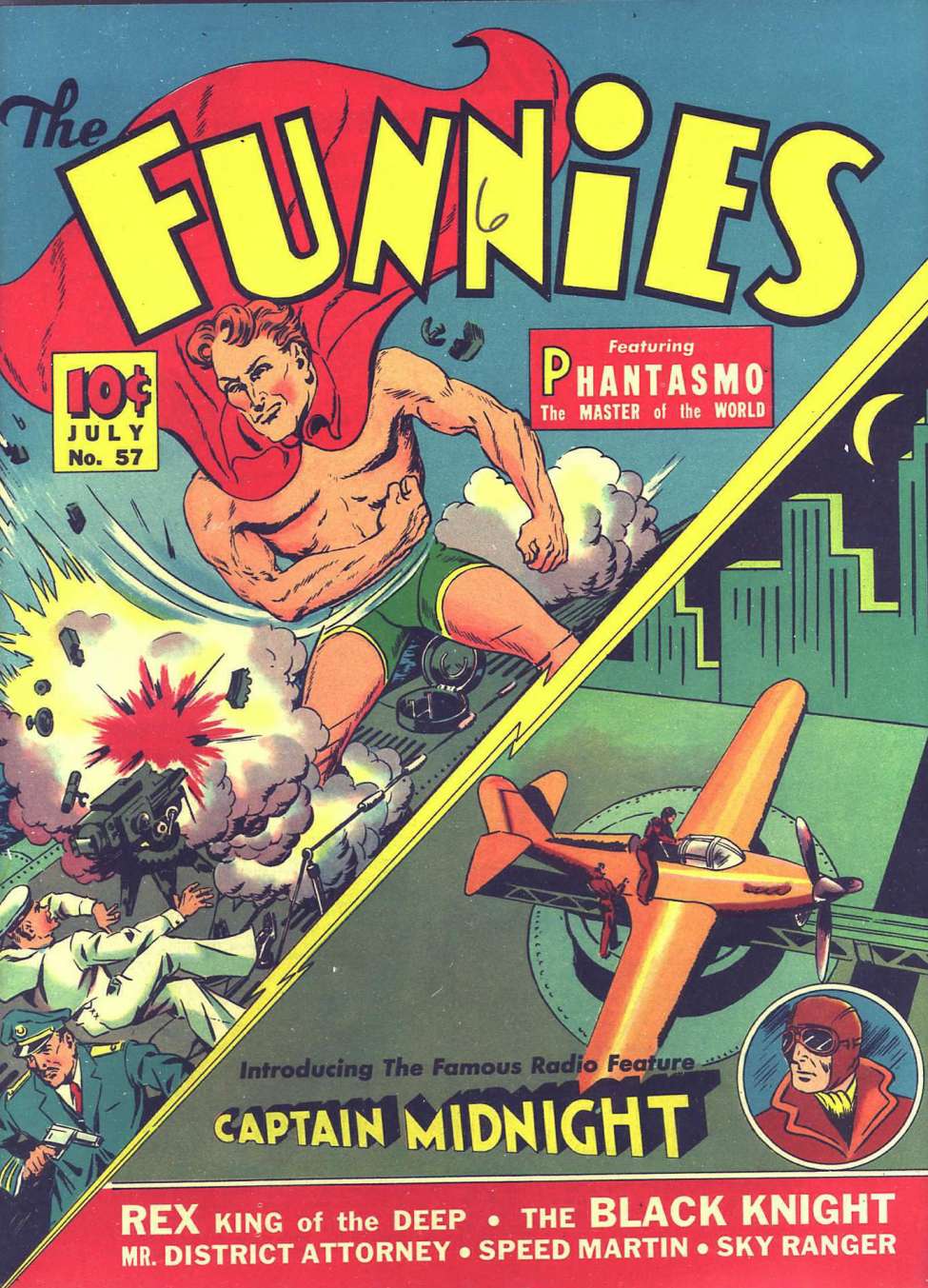 Comic Book Cover For The Funnies 57